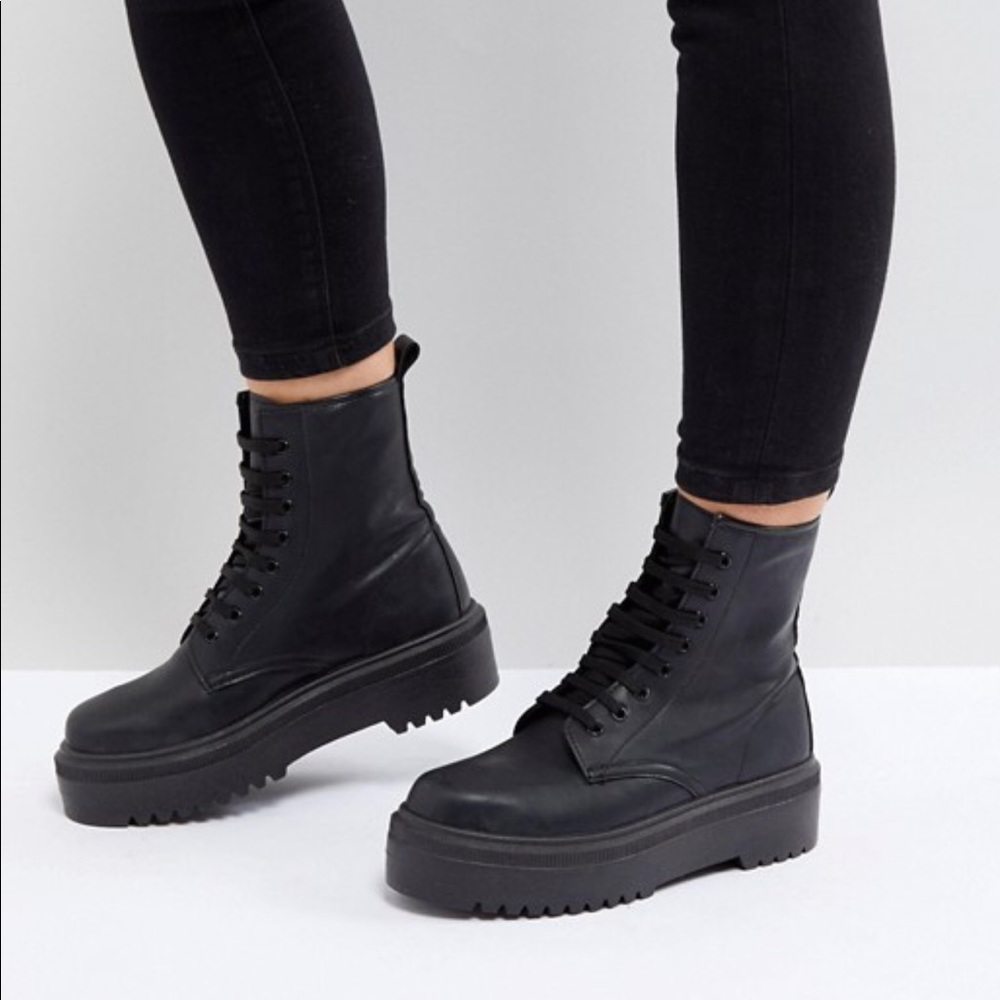 ASOS Chunky lace boots
